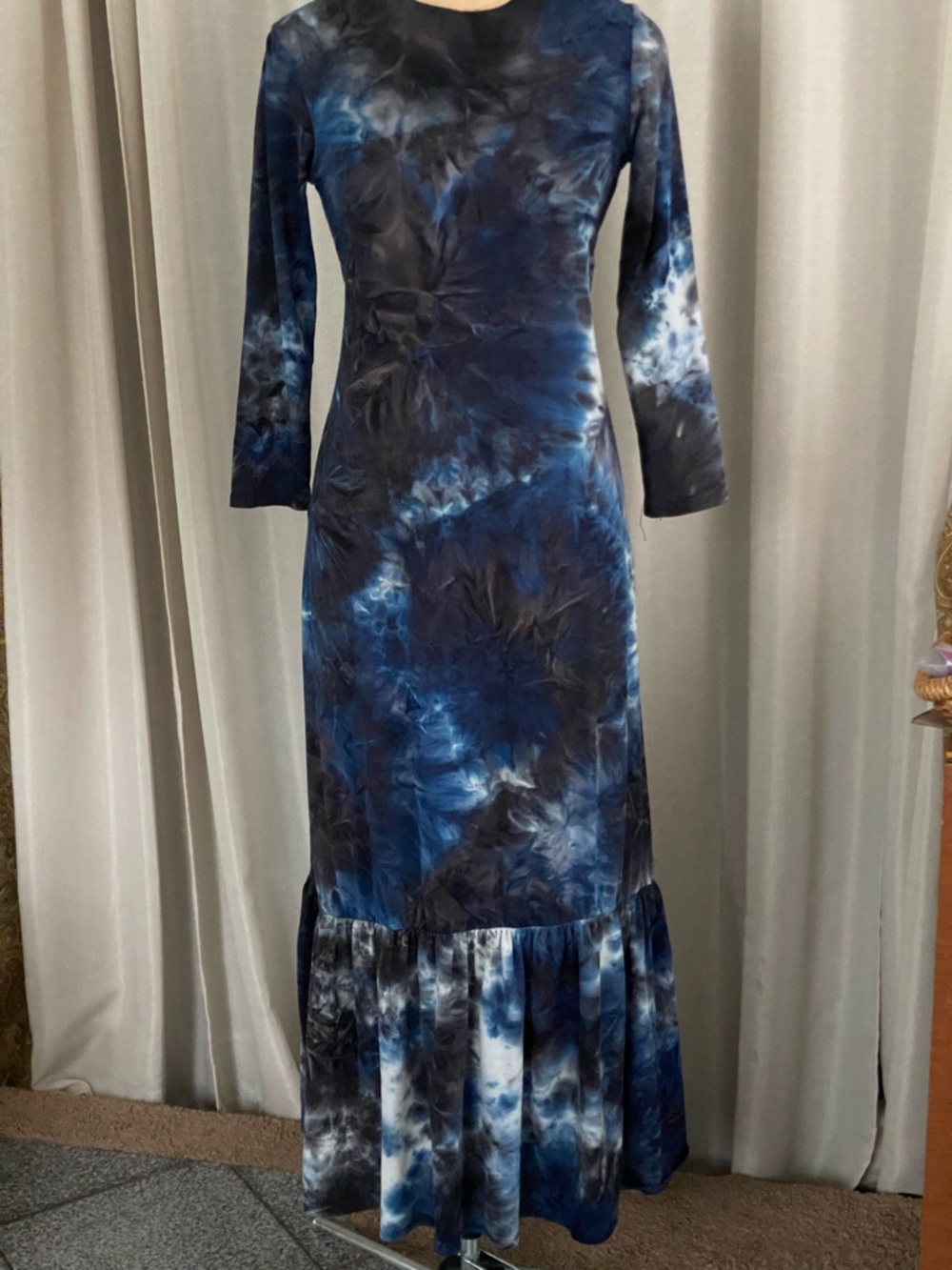 Tie dye maxi dress